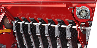 Nerūdijančio plieno pavaros velenai trąšų barstytuvams