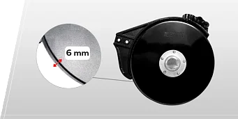 Dvigubų diskinių noragėlių tarnavimo laikas padidintas 100%